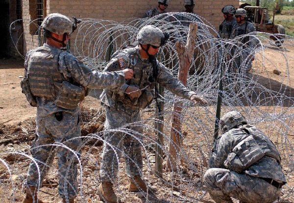 Military protection concertina wire